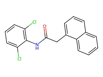 N-(2,6-dichlorophenyl)-2-naphthalen-1-ylacetamide structure