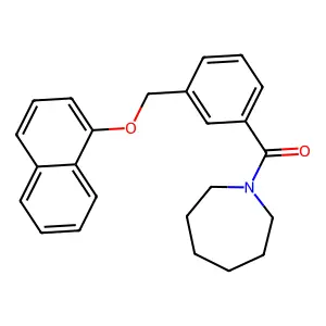 Azepan-1-yl-[3-(naphthalen-1-yloxymethyl)phenyl]methanone structure