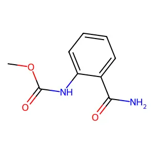 methyl N-(2-carbamoylphenyl)carbamate structure