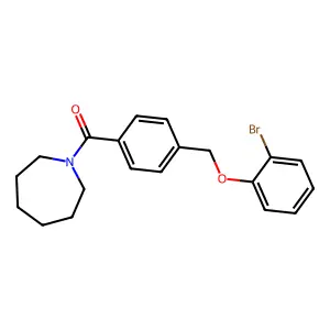 1-{4-[(2-Bromophenoxy)methyl]benzoyl}azepane structure