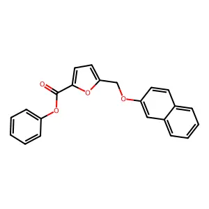 Phenyl 5-[(2-naphthyloxy)methyl]-2-furoate structure