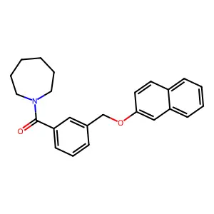 Azepan-1-yl-[3-(naphthalen-2-yloxymethyl)phenyl]methanone structure