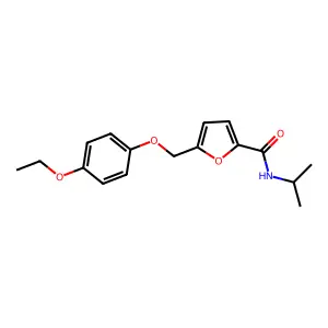 5-[(4-ethoxyphenoxy)methyl]-N-isopropyl-2-furamide structure