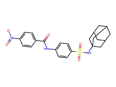 N-[4-(1-adamantylsulfamoyl)phenyl]-4-nitrobenzamide structure
