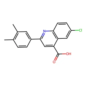 6-Chloro-2-(3,4-dimethylphenyl)quinoline-4-carboxylic acid structure