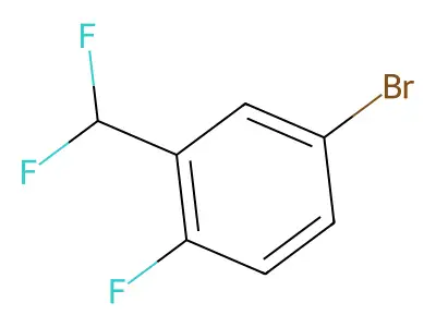 4-Bromo-2-(difluoromethyl)-1-fluorobenzene structure