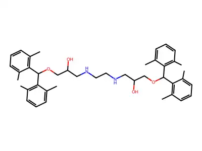 1,1,14,14-Tetrakis(2,6-dimethylphenyl)-2,13-dioxa-6,9-diazatetradecane-4,11-diol structure