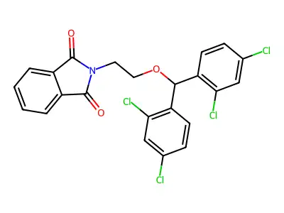 2-{2-[bis(2,4-dichlorophenyl)methoxy]ethyl}-1H-isoindole-1,3(2H)-dione structure