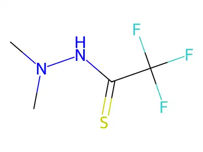 2,2,2-trifluoro-N',N'-dimethylethanethiohydrazide structure