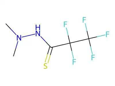 2,2,3,3,3-Pentafluoro-N',N'-dimethylpropanethiohydrazide structure