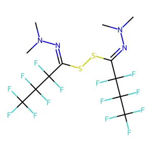 N,N-Dimethyl-pentafluorthiopropionhydrazid structure