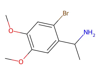 1-(2-Bromo-4,5-dimethoxyphenyl)ethan-1-amine structure