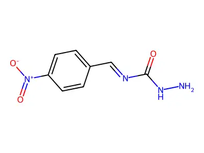1-Amino-3-[(4-nitrophenyl)methylidene]urea structure