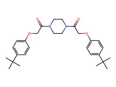 1,4-Bis[(4-tert-butylphenoxy)acetyl]piperazine structure
