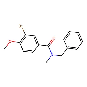 N-benzyl-3-bromo-4-methoxy-N-methylbenzamide structure