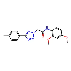 N-(2,4-dimethoxyphenyl)-2-[5-(4-methylphenyl)tetrazol-2-yl]acetamide structure