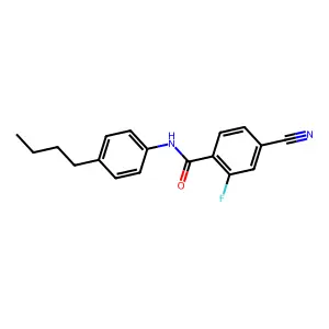 N-(4-butylphenyl)-4-cyano-2-fluorobenzamide structure
