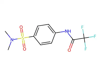 N-[4-(dimethylsulfamoyl)phenyl]-2,2,2-trifluoroacetamide structure