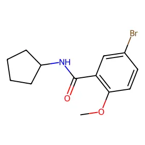5-bromo-N-cyclopentyl-2-methoxybenzamide structure