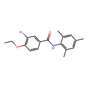 3-bromo-4-ethoxy-N-(2,4,6-trimethylphenyl)benzamide structure