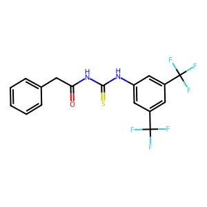 1-(3,5-Bis(trifluoromethyl)phenyl)-3-(2-phenylacetyl)thiourea structure