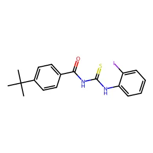 4-tert-butyl-N-[(2-iodophenyl)carbamothioyl]benzamide structure