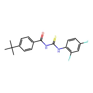 4-tert-butyl-N-[(2,4-difluorophenyl)carbamothioyl]benzamide structure