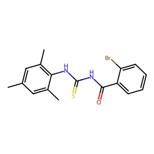 2-bromo-N-[(2,4,6-trimethylphenyl)carbamothioyl]benzamide structure
