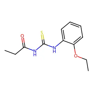 N-[(2-乙氧基苯基)硫代氨基甲酰基]丙酰胺 structure