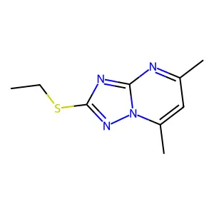 2-(Ethylthio)-5,7-dimethyl[1,2,4]triazolo[1,5-a]pyrimidine structure