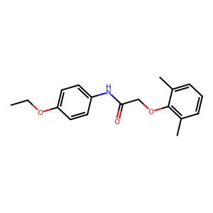 2-(2,6-dimethylphenoxy)-N-(4-ethoxyphenyl)acetamide structure