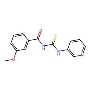 3-methoxy-N-(pyridin-3-ylcarbamothioyl)benzamide structure
