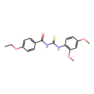 N-[(2,4-dimethoxyphenyl)carbamothioyl]-4-ethoxybenzamide structure