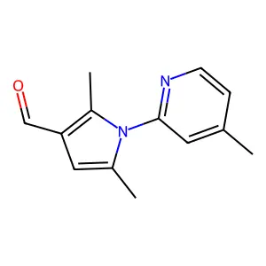 2,5-Dimethyl-1-(4-methylpyridin-2-YL)-1H-pyrrole-3-carbaldehyde structure