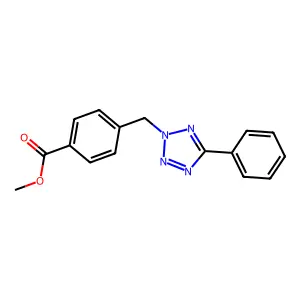 Methyl 4-[(5-phenyltetrazol-2-yl)methyl]benzoate structure