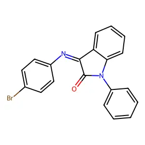 3-(4-Bromophenyl)imino-1-phenylindol-2-one structure