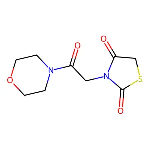 3-[2-(Morpholin-4-yl)-2-oxoethyl]-1,3-thiazolidine-2,4-dione structure