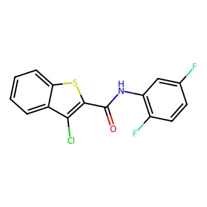 3-Chloro-N-(2,5-difluorophenyl)-1-benzothiophene-2-carboxamide structure