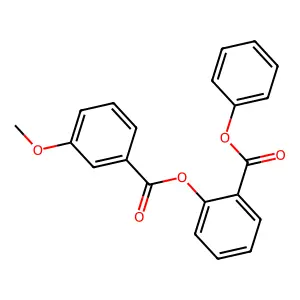 Phenyl 2-[(3-methoxybenzoyl)oxy]benzoate structure