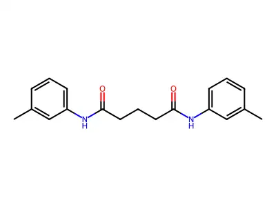 N,N'-bis(3-methylphenyl)pentanediamide structure