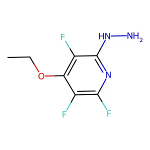 4-Ethoxy-3,5,6-trifluoro-2-pyridylhydrazine structure