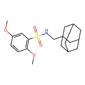 N-(1-Adamantylmethyl)-2,5-dimethoxybenzenesulfonamide structure