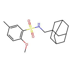 N-(1-Adamantylmethyl)-2-methoxy-5-methylbenzenesulfonamide structure