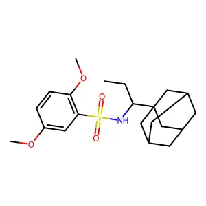 N-(1-Adamantan-1-yl-propyl)-2,5-dimethoxy-benzenesulfonamide structure