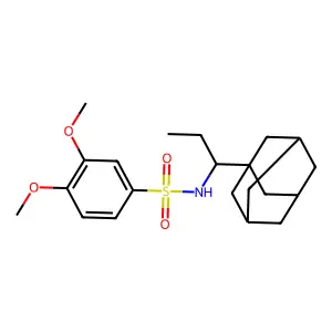 N-[1-(1-Adamantyl)propyl]-3,4-dimethoxybenzenesulfonamide structure