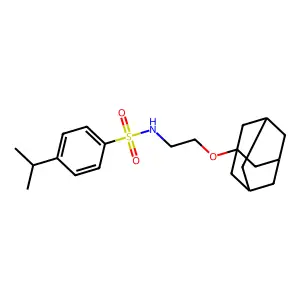 N-[2-(Adamantan-1-yloxy)-ethyl]-4-isopropyl-benzenesulfonamide structure