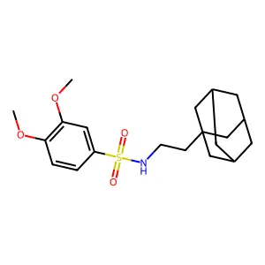 N-[2-(1-Adamantyl)ethyl]-3,4-dimethoxybenzenesulfonamide structure