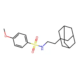 N-[2-(1-Adamantyl)ethyl]-4-methoxybenzenesulfonamide structure