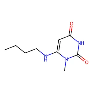 6-(butylamino)-1-methylpyrimidine-2,4(1H,3H)-dione structure