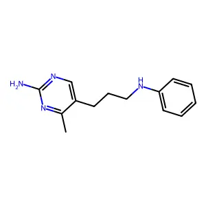 5-(3-Anilinopropyl)-4-methylpyrimidin-2-amine structure